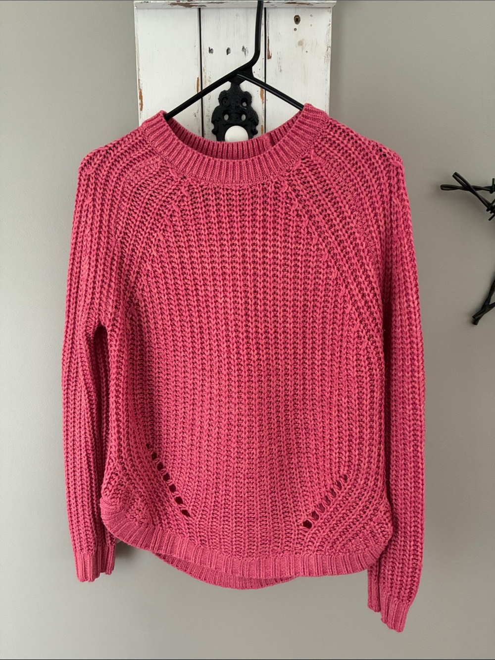 Pretty pink knit sweater